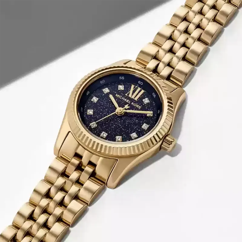 Michael Kors Petite Lexington Faux Moonstone Blue Dial Ladies Watch- MK4802